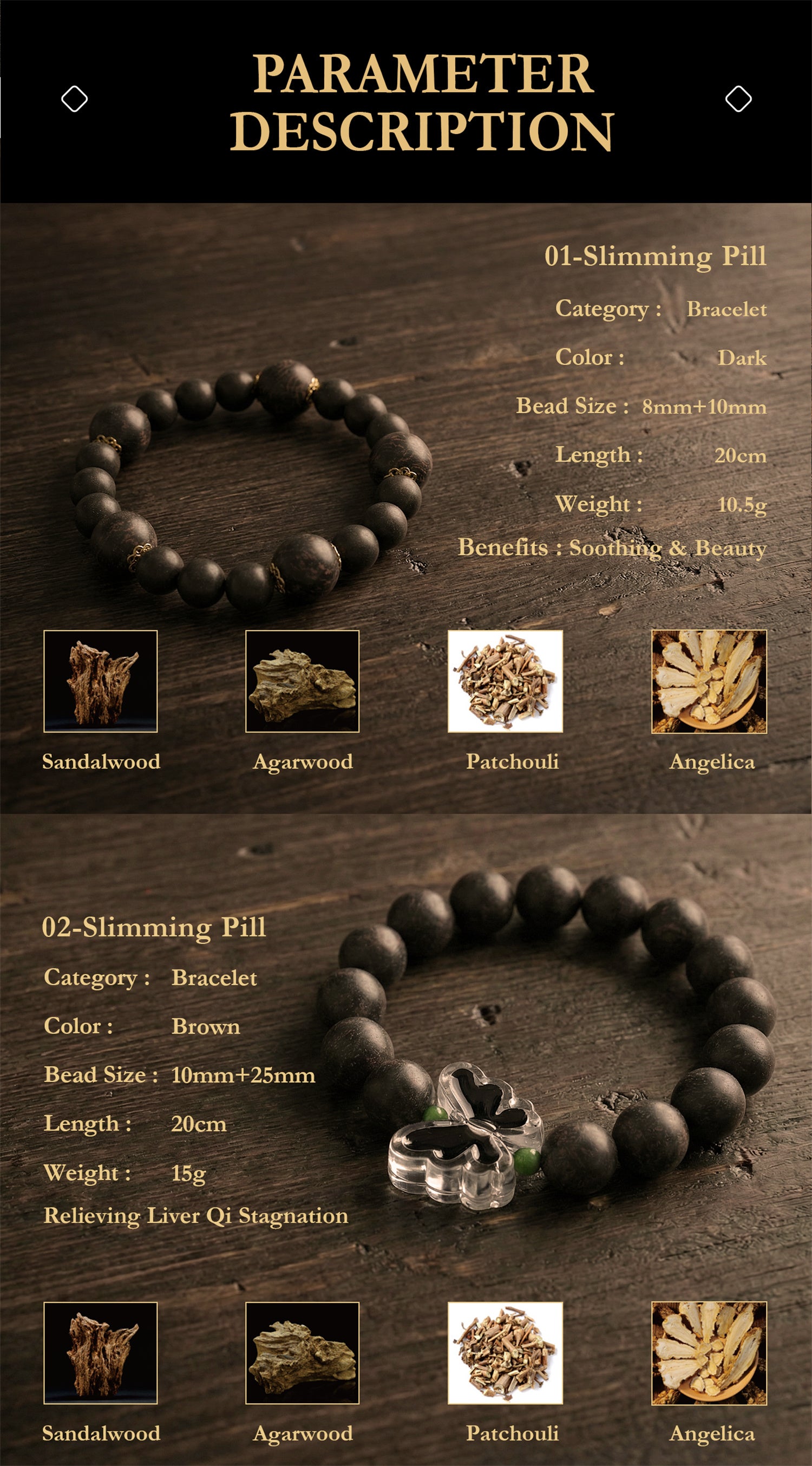 Chinese Herbal Bracelet